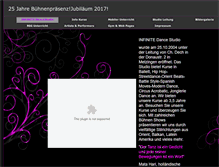 Tablet Screenshot of infinite-dance-studio.de